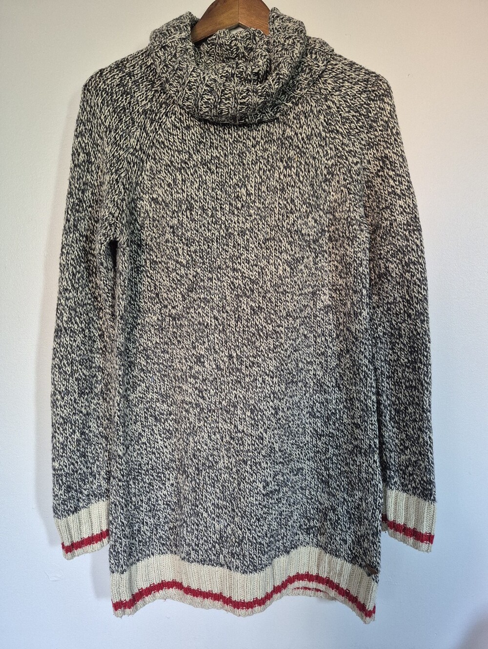 Roots Heritage Dress/Tunic Cowl Neck Wool Blend Medium